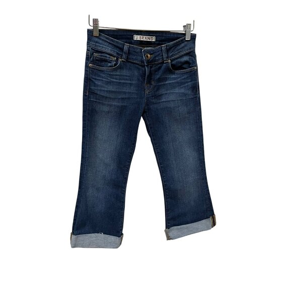 J Brand Womens Mayflower Skinny Crop Jeans Size 26 Dark Wash Cotton Blend Comfor - Picture 1 of 9
